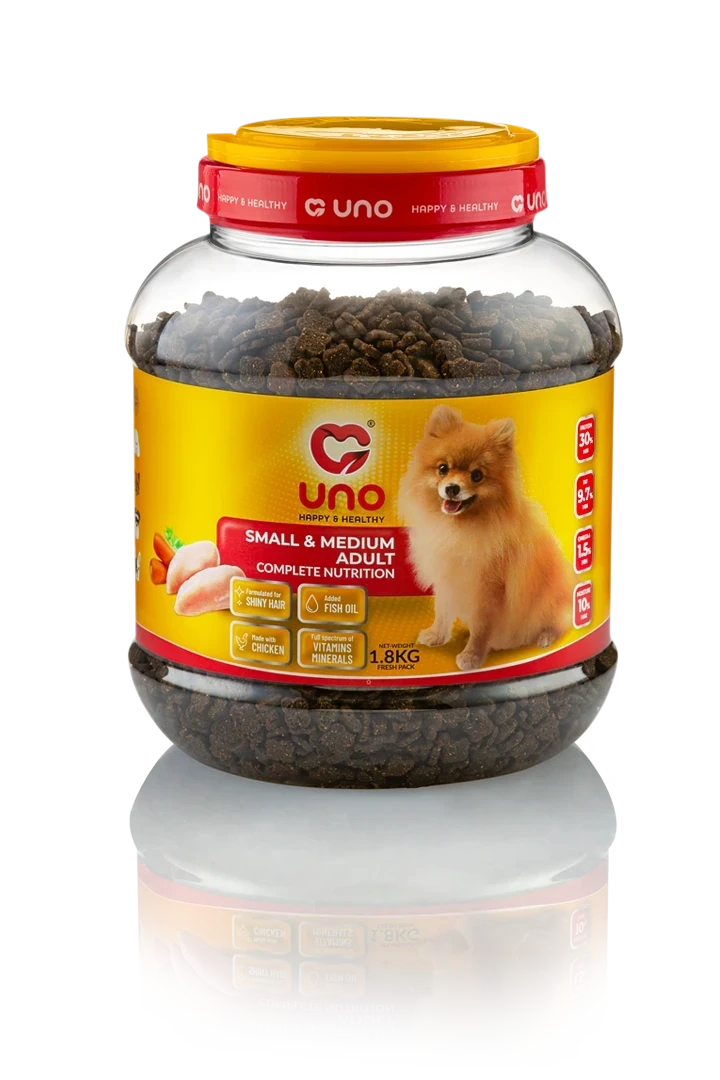 اونو غذا خشک سگ بالغ  نژاد کوچک و متوسط (2 کیلویی)